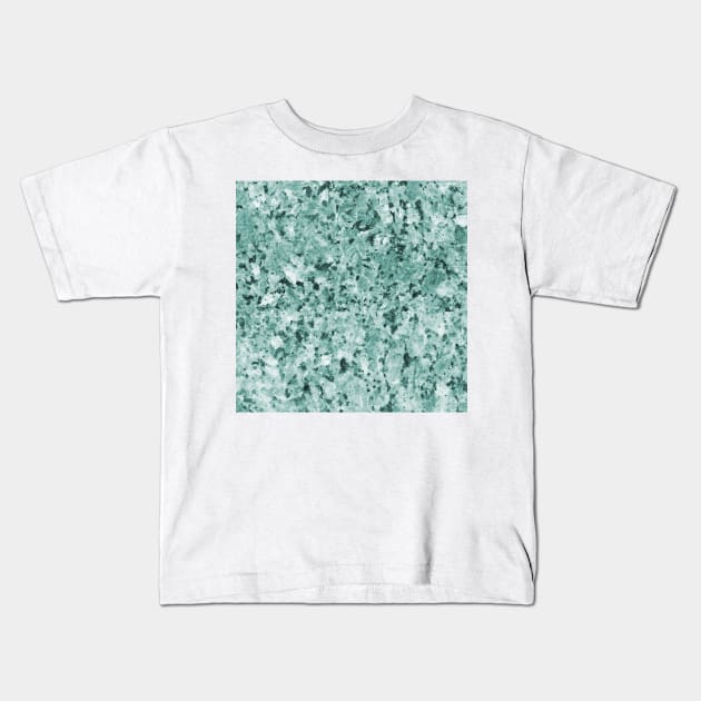 Polished granite verde - green Kids T-Shirt by marbleco